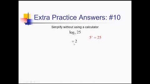 Logarithms: Problem Set #3