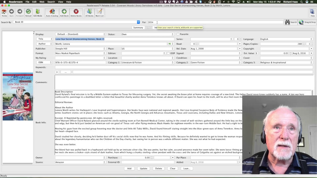 Covenant Woods Library How to edit books in the database. YouTube