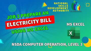 Electricity Bill project as per specification in MS Excel Computer Operation Level 3 ।। NSDA & BTEB