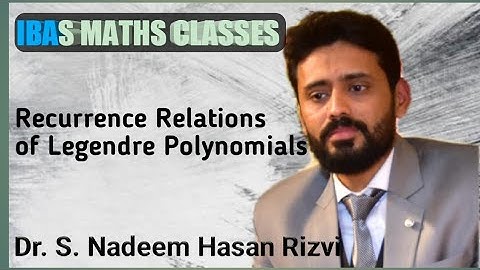 Lecture on recurrence relations of Legendre polynomials