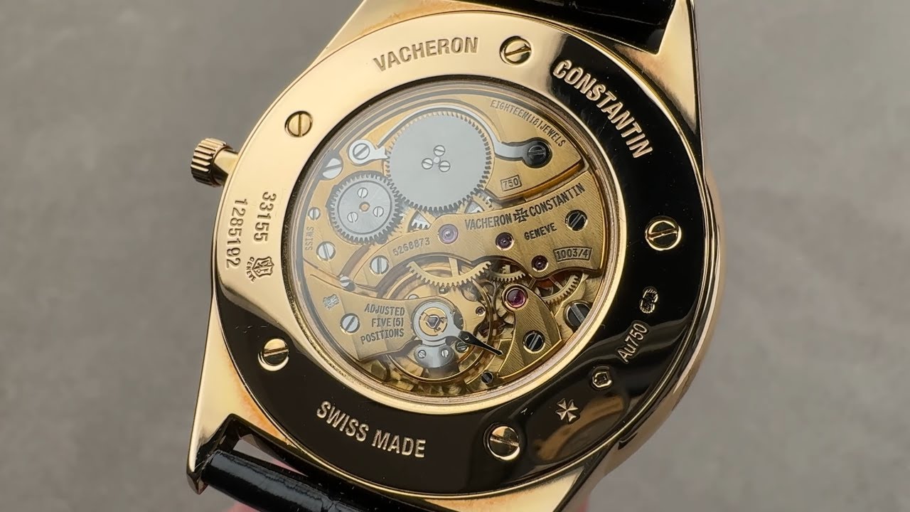 Vacheron Constantin Historiques Ultra Fine 1955 (33155/000R-9588) — обзор деловых часов из розово...