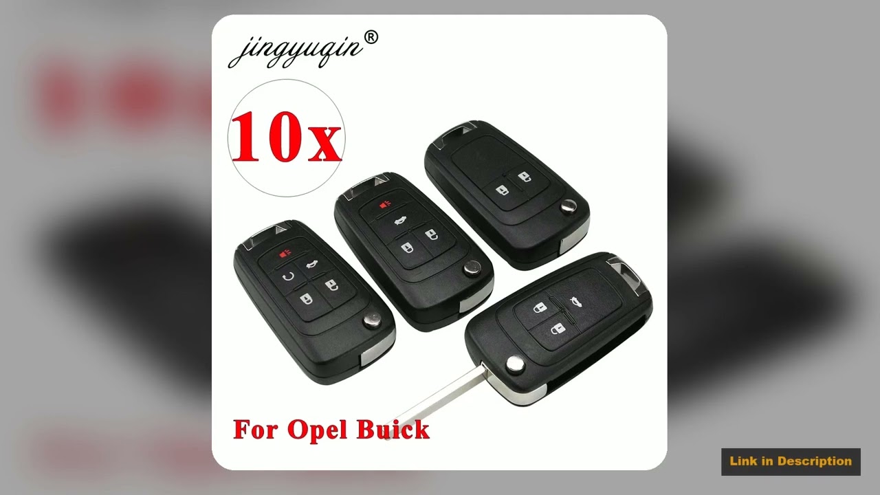 jingyuqin 10pcs 2345 BTN Key Shell for VAUXHALL OPEL Insignia Astra J Zafira C Mokka Car Control