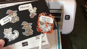 Cutting out Stamped Images using the Brother ScanNCut - Trick or Tweet by Stampin’ Up