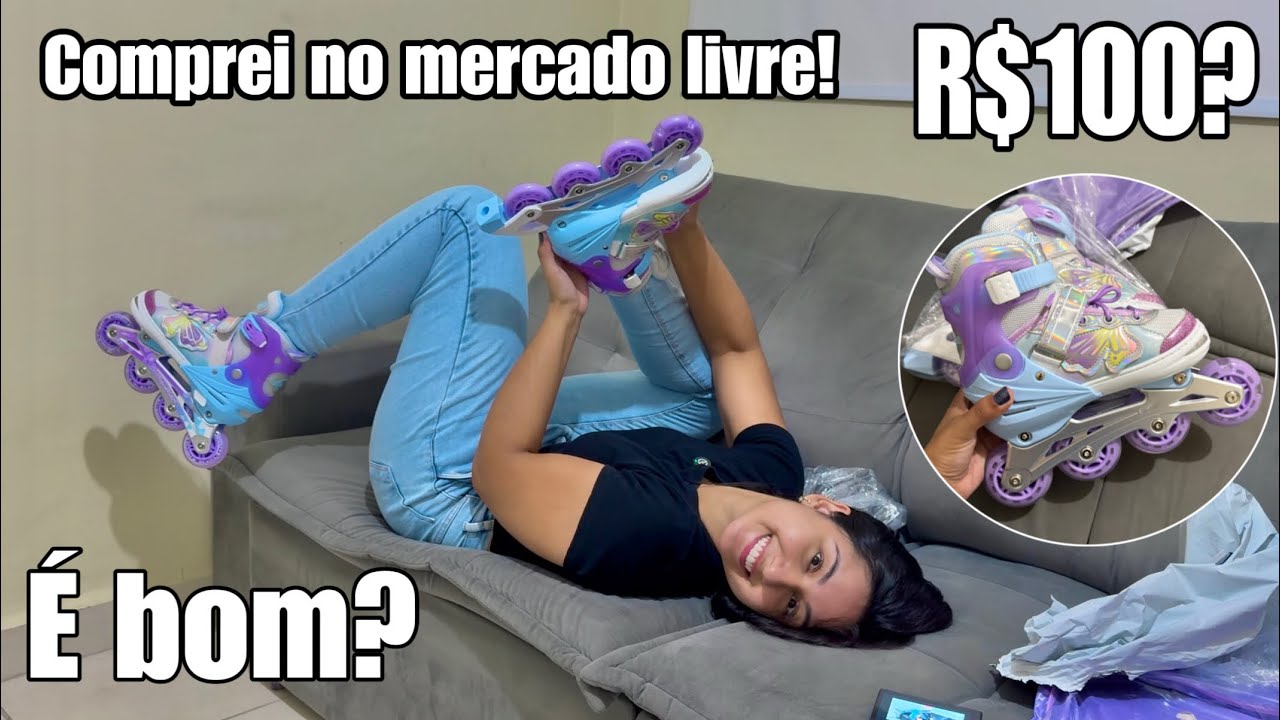Encontrei o melhor patins para crianças? Bom, bonito e barato! Teste + andando de patins inline