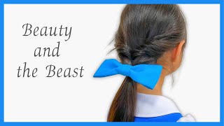 子供がよろこぶ＊町娘ベル 簡単ヘアアレンジ＊Belle hairstyle＊Beauty and the Beast＊