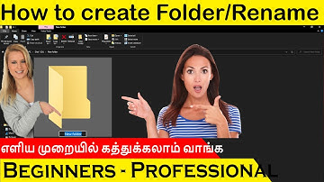 How to create new folder in Tamil all computer windows || Create new folder tamil || Yaru Da Suresh
