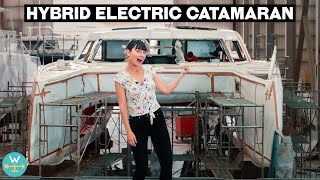 BUILDING HYBRID ELECTRIC CATAMARANS (HH Factory Tour)