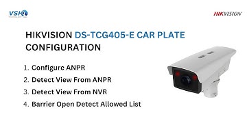 HOW TO SETUP HIKVISION DS-TCG405-E CAR PLATE 2024 ?