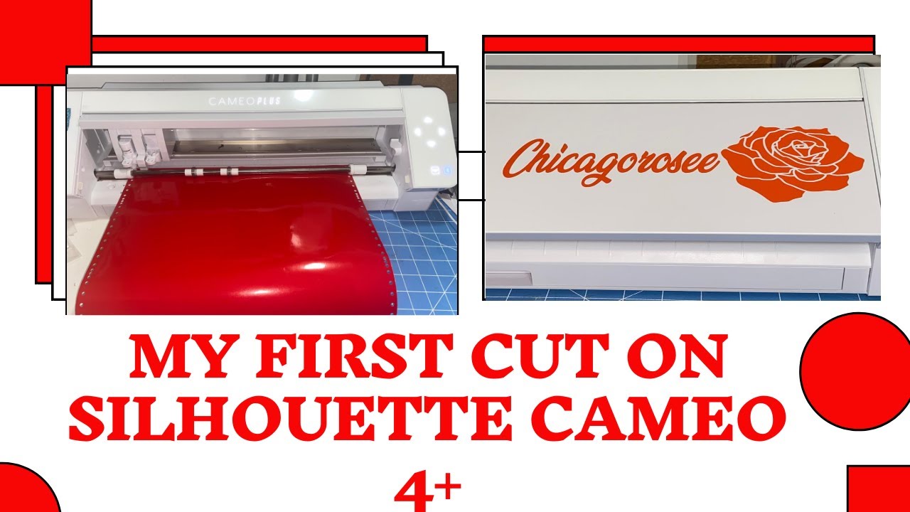 First Cut on Silhouette Cameo 4+! - YouTube