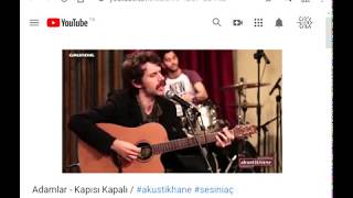 ADAMLAR - KAPISI KAPALI (AKUSTİK PERFORMANS) Resimi