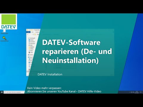 DATEV-Software reparieren (De- und Neuinstallation)