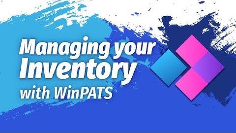 Managing your Inventory with WinPATS