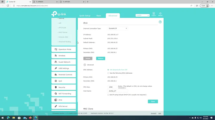 How to change DNS Settings on your TP-Link Router (older models)