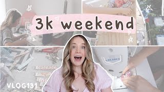 $3000 weekend - come with me to set up at my craft fairs! + making scrunchies and wristlets VLOG131