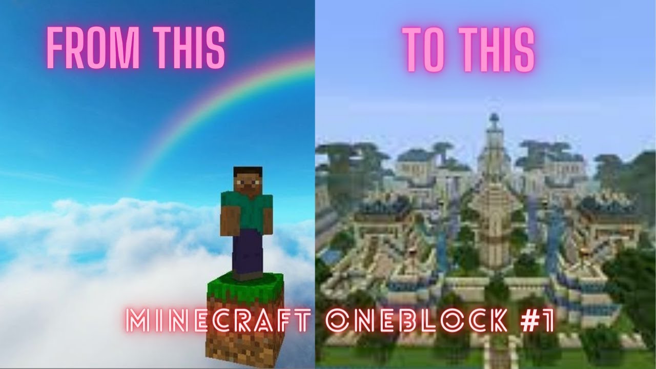 STARTING A NEW MINECRAFT ONE BLOCK SURVIVAL #1 - YouTube