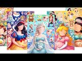 [Paper DIY] ディズニープリンセス Disney Princess Frozen Elsa Anna Pregnancy Sticker Book #asmr #エルサ