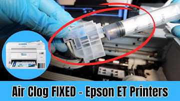 NEVER Let Air Clogs Ruin Your Epson Printer Again - Epson Eco Tank Models