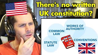 American Reacts to the UK's Constitution Explained