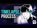 DETAILED INKING PROCESS: Manga Art Timelapse in Clip Studio Paint ⏱️