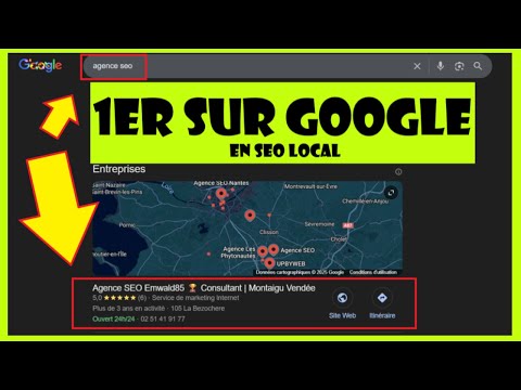 Miniature vidéo YouTube : 1er sur google en SEO Local 🏆 Devenir N°1