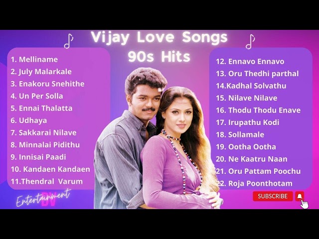 Vijay Love Songs | Ilaya Thalapathy Vijay Melody Songs | Vijay Super Hits Songs | Vijay 90s Hits | class=
