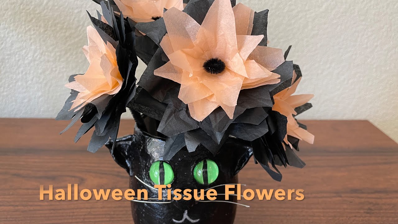 Large Paper Flower Tutorial with a Spooky Twist – The 12x12