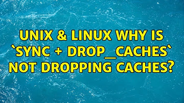 Unix & Linux: Why is `sync + drop_caches` not dropping caches?