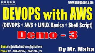 DEVOPS with AWS tutorials || Demo - 3 || by Mr. Maha On 03-05-2023 @7AM IST