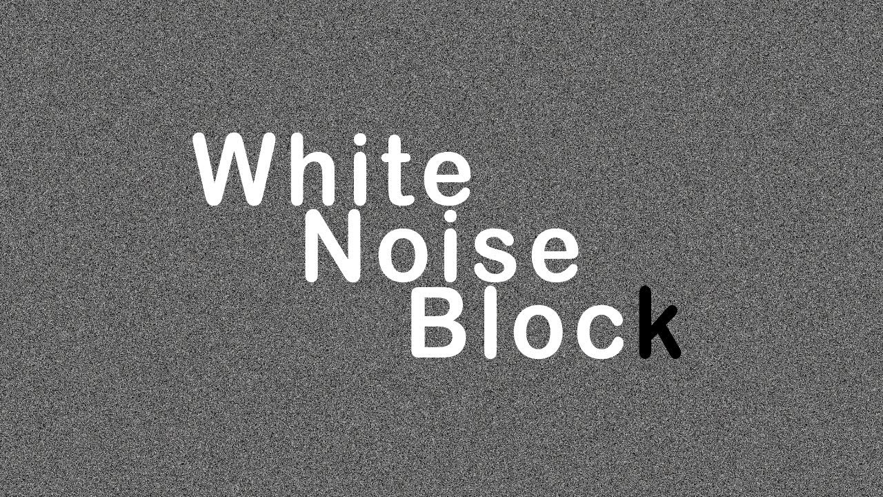 WHITE NOISE BLOCK / Black Screen / 10 Hours - YouTube