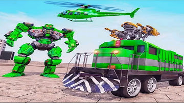 Real Train Robot Car Helicopter Transforming Games 2021 - Android Gameplay