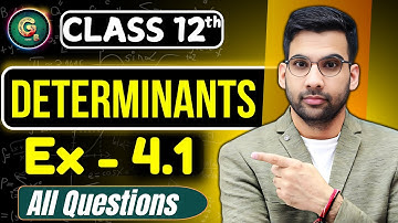 Class - 12 Ex - 4.1 || Determinants Class 12 CBSE NCERT | Green Board #determinantsclass12