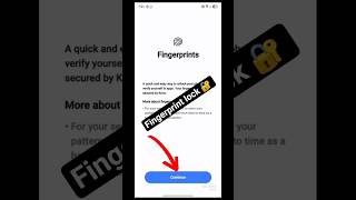 Fingerprint Unlock | Fingerprint Unlock kaise kare | App Lock Fingerprint kaise use kare | #shorts