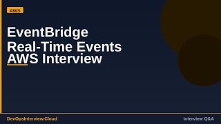 EventBridge Real-Time Events AWS Interview