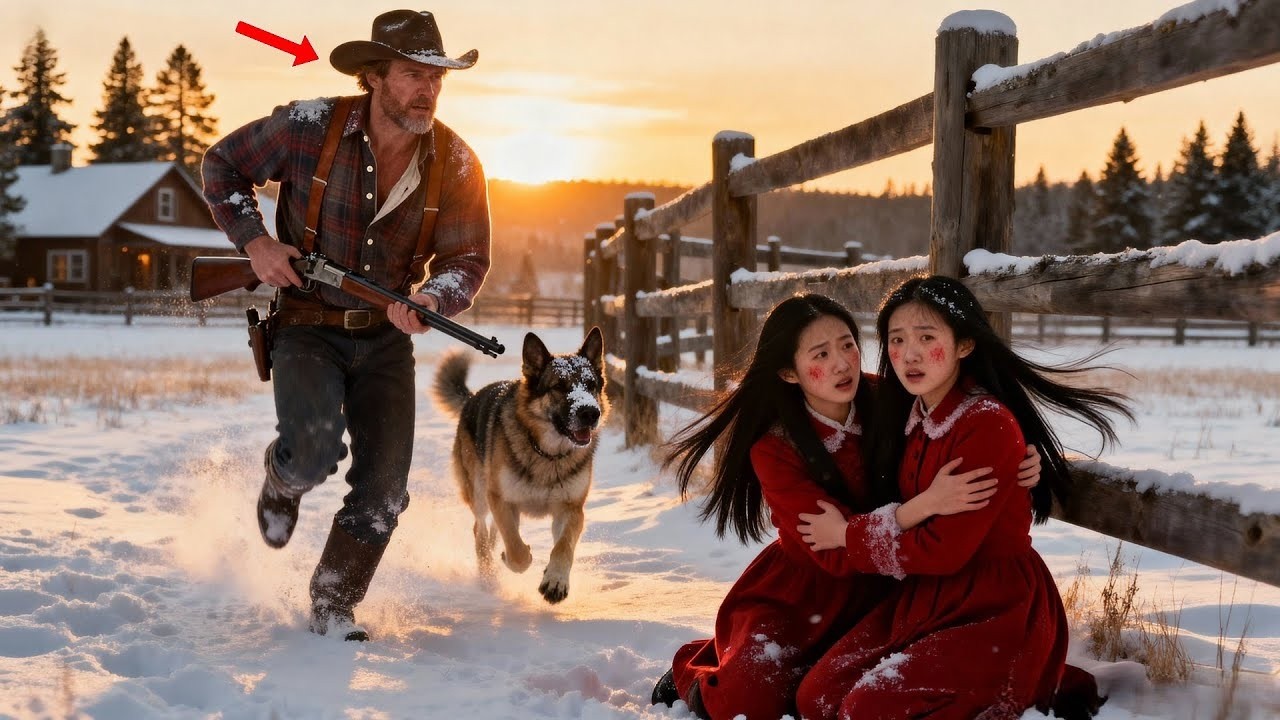 Lonely Rancher Saved Twin CHINESE Girls, Next Day, Their Mother Arrived and Changed His Life