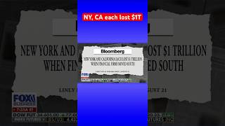Big blue states both reportedly lost $1 trillion in business exodus #shorts