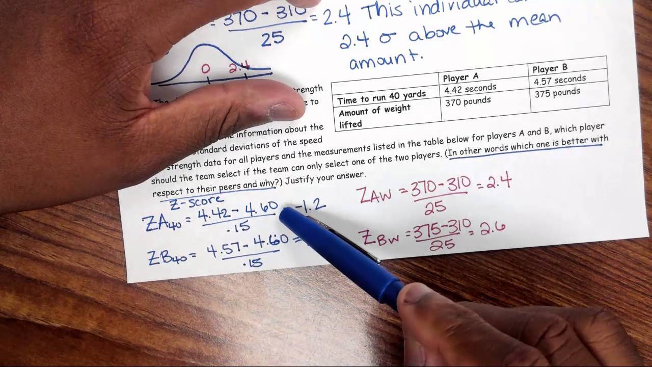 Free Response Practice Normal Probabilities - YouTube