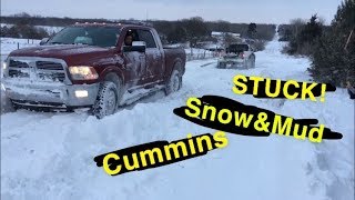 DODGE RAM CUMMINS IN DEEP SNOW & MUD (compilation) (chevy 1500)