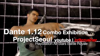 PlayStation All-Stars / PSASBR: Dante 1.12 Combo Video / Combo Exhibition