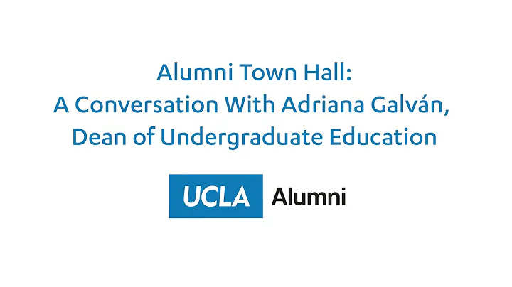 Alumni Town Hall: A Conversation With Adriana Galv...
