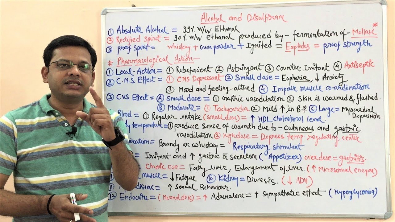 Alcohol and Disulfiram (Part 01) | Pharmacological Action of Ethanol | Disulfiram Mechanism & Uses
