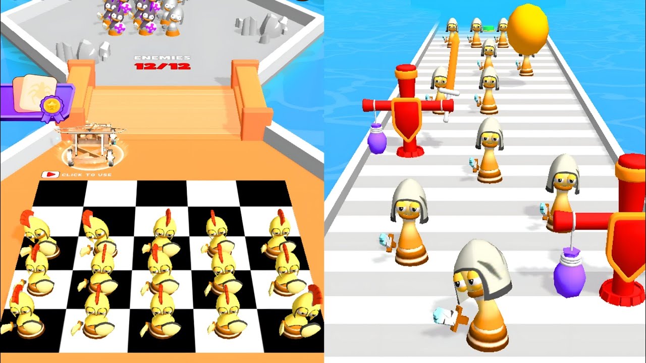 Max Level in Merge Master Chess Lore Run Merge Queen Run 3D Fight - YouTube