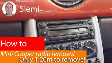 Remove / replace radio Mini Cooper R50 / R52 / R53