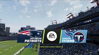 Patriots vs Titans Simulation (Madden 24 Rosters)