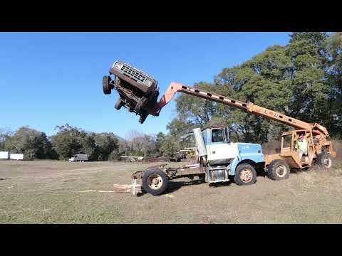 CARNAGE!! Ford ranger doesn’t survive drop! But the semi cranks!