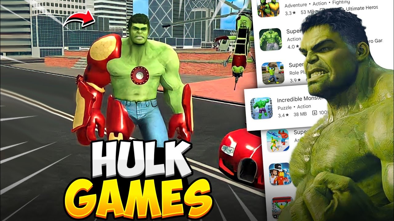Trying Saste HULK Games from PlayStore !!