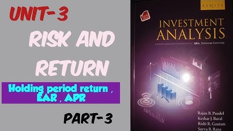 Investment | Unit-3 | Part-3 | Risk and return