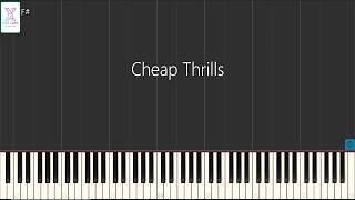 Cheap Thrills Remix | Keyboard Cover | MIDI Download