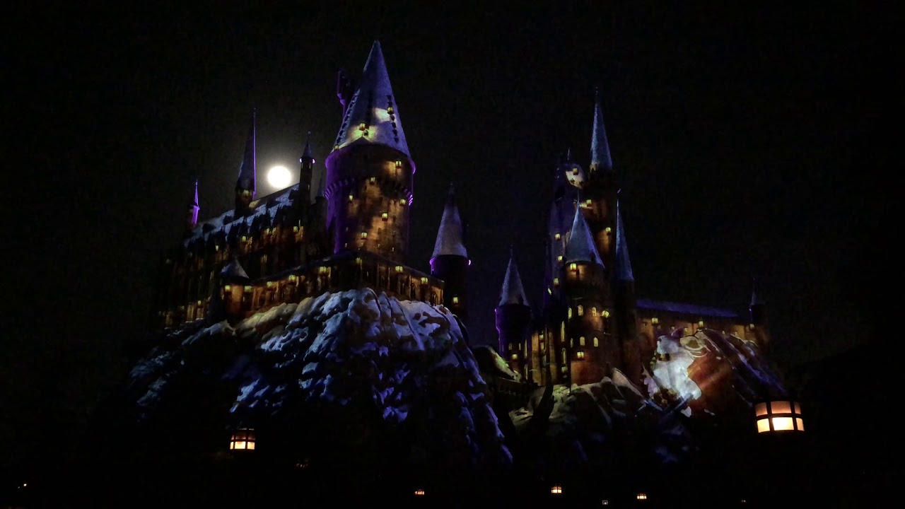 20181122 The Nighttime Lights at Hogwarts Castle 4K Full Length Show