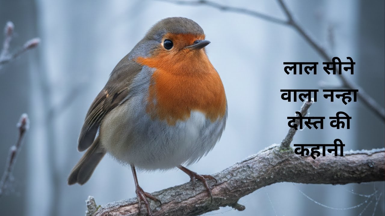 लाल सीने वाला नन्हा पक्षी | European Robin Bird Story in Hindi | Amazing Facts