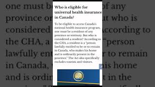 Health insurance in Canada : Everything you need to know